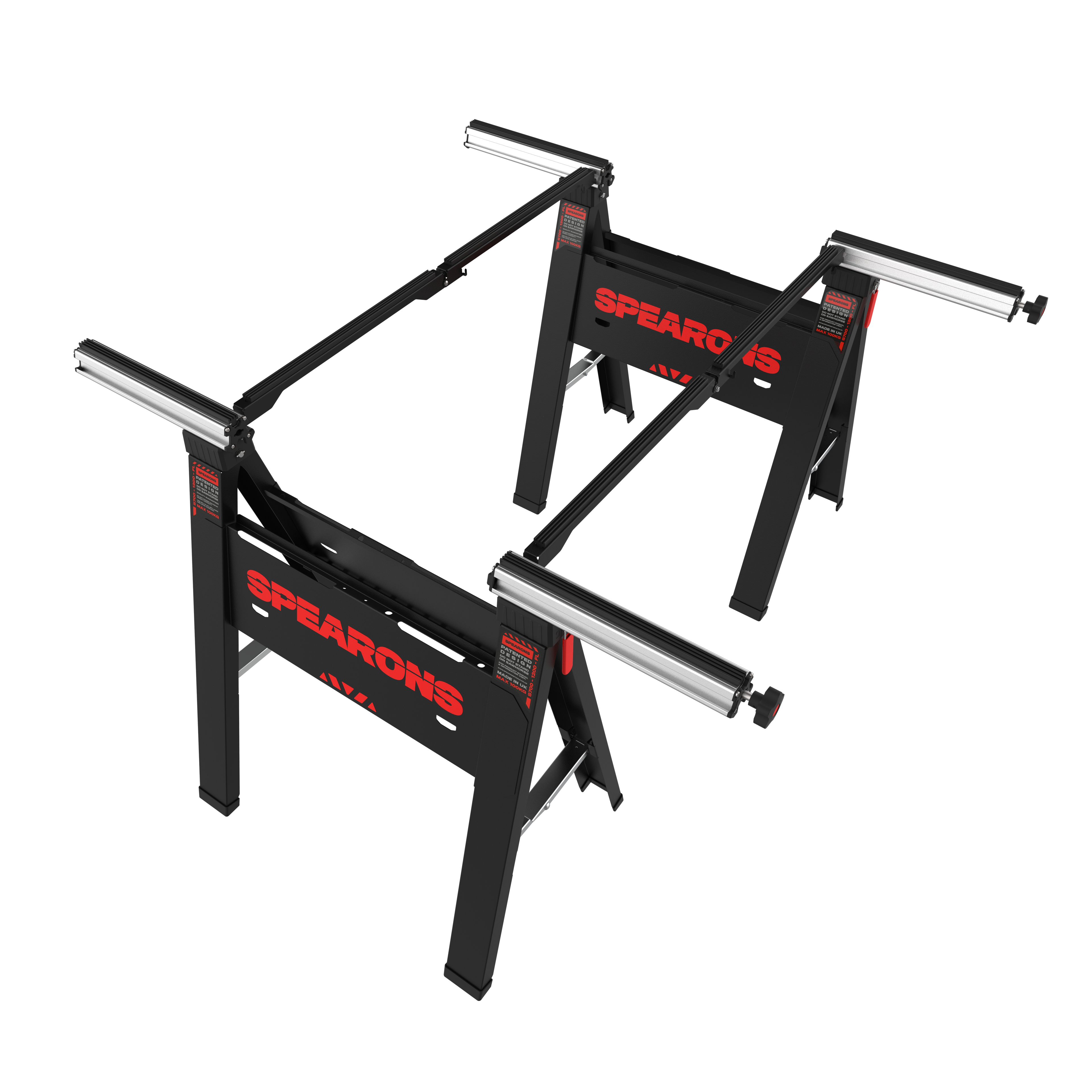 SPEARONS_S700-1200-FL SAWHORSE WITH CONNECTING BARS AND RUBBER PROTECTOR