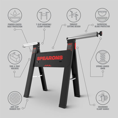 ThruCut™ S700-1200-FL Sawhorse Pair